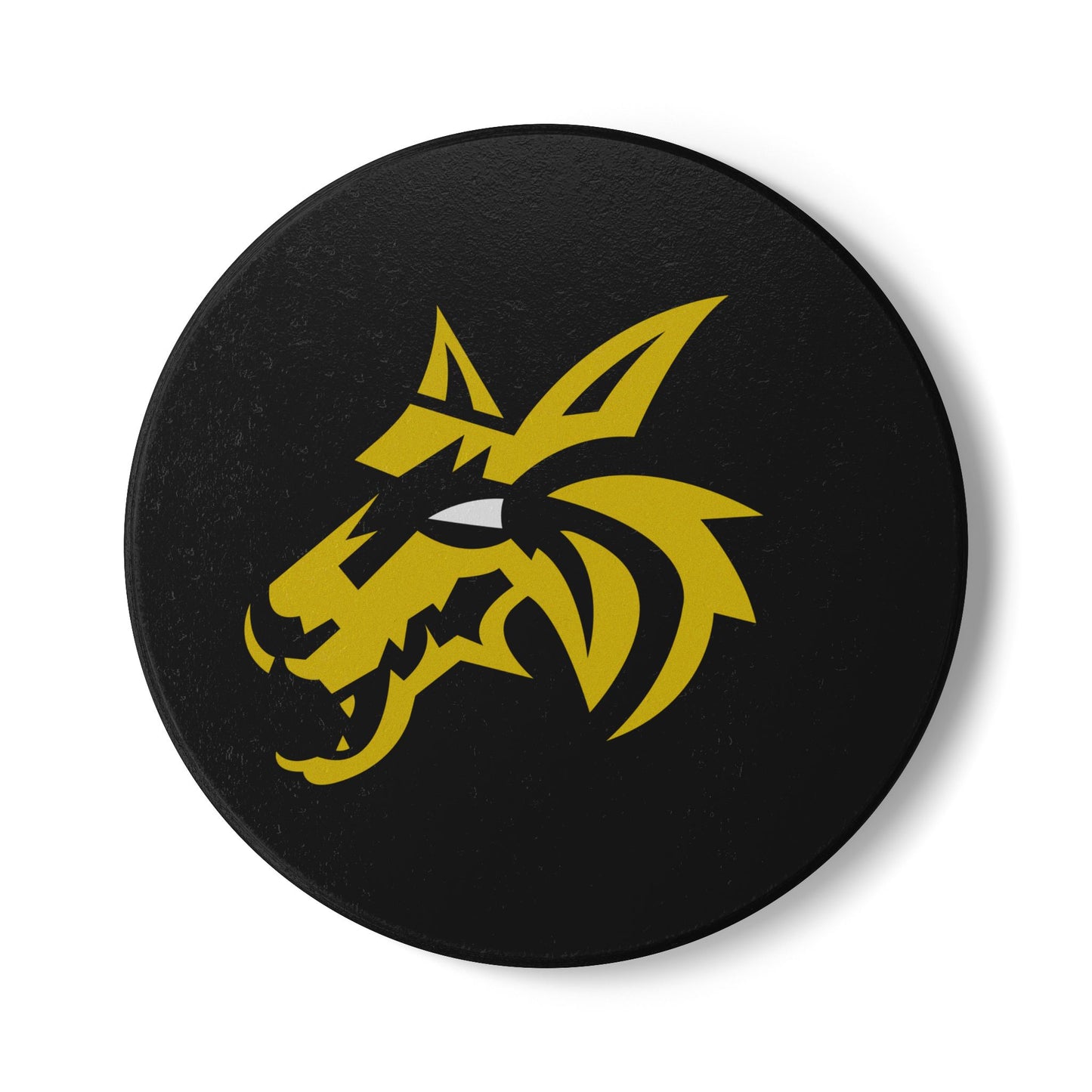 Lunar Wolf Gold Emblem Coaster
