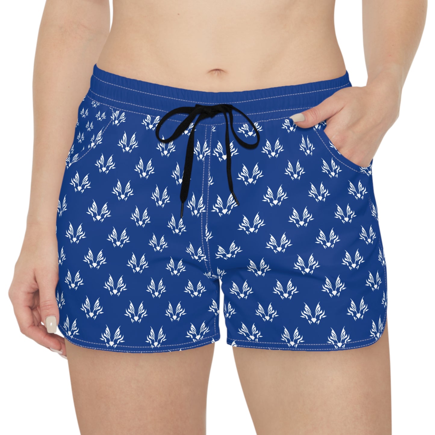Lunar Wolf Women’s Athletic Shorts – Power Meets Performance 🐺💙