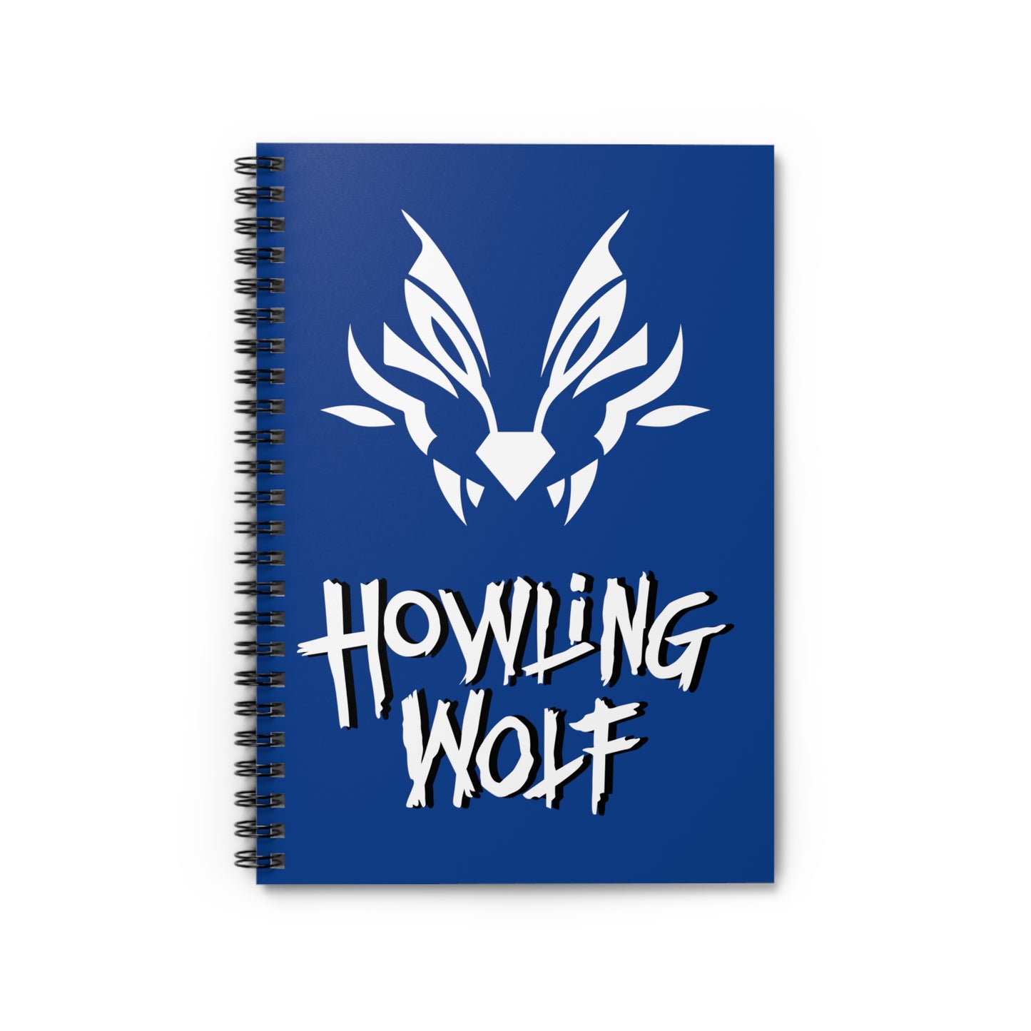 Howling Wolf Spiral Notebook - Ruled Line