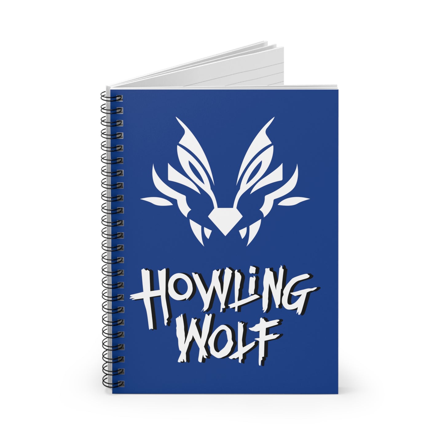 Howling Wolf Spiral Notebook - Ruled Line
