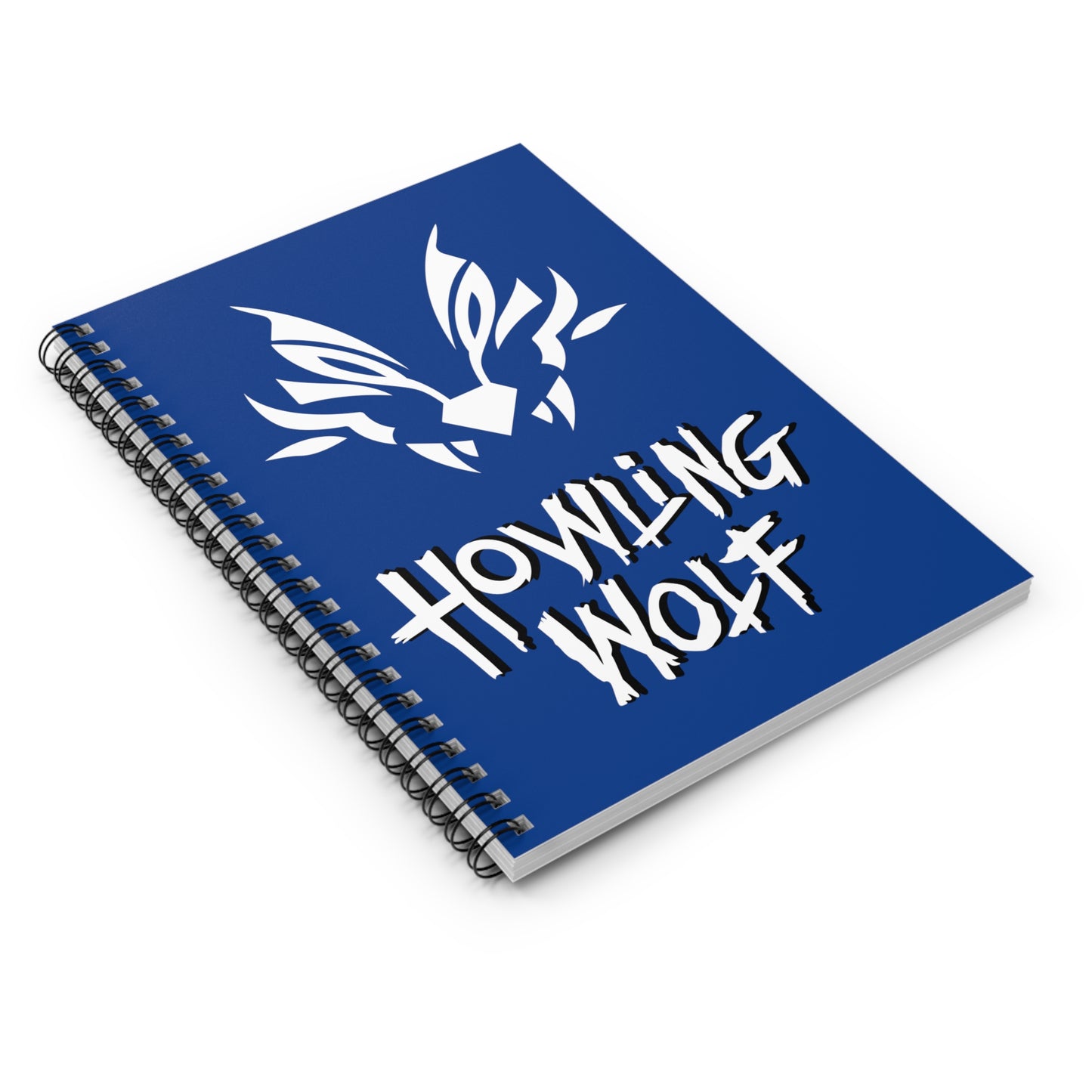 Howling Wolf Spiral Notebook - Ruled Line