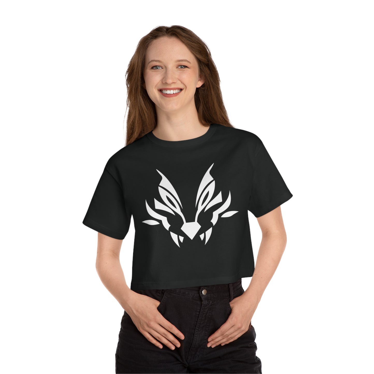 Howling Wolf Women's Cropped T-Shirt