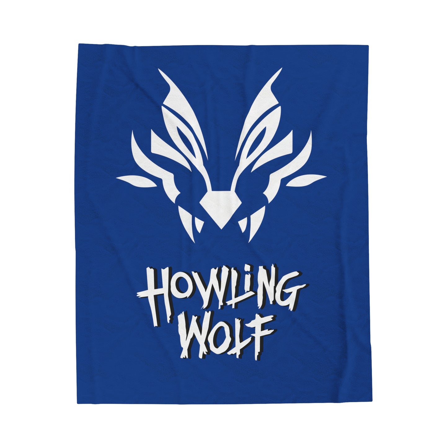 Howling Wolf Plush Blanket