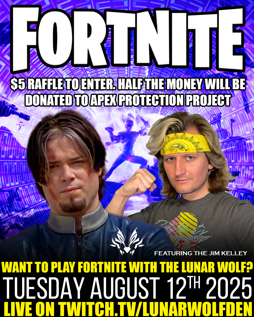 Play Fortnite with the Lunar Wolf – $5 Raffle Entry